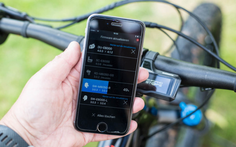 Shimano E8000-Antrieb kann jetzt per Handy konfiguriert werden: so geht es