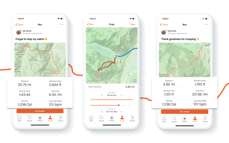 Neues bei Strava: Überarbeiteter Feed, beschneidbare Fahrten und Apple Watch-Support