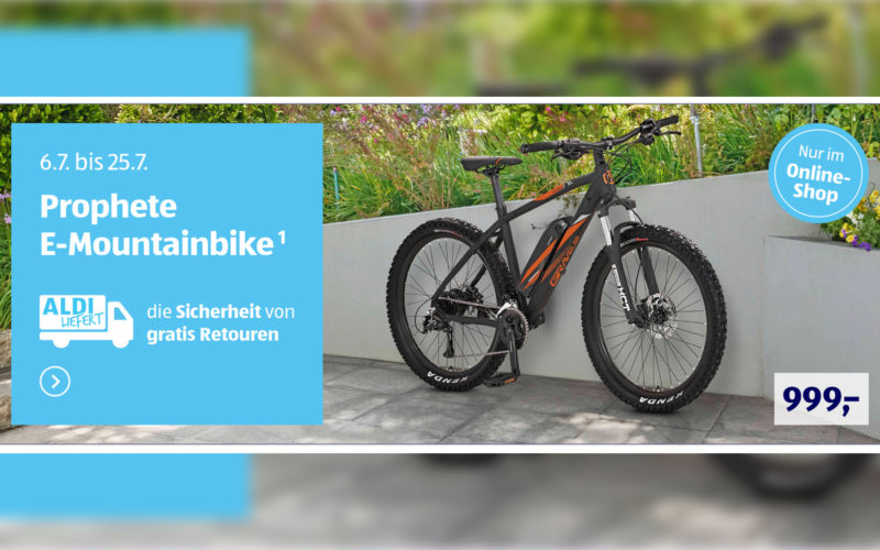 e-MTB für 969 EUR: Das Aldi E-Bike Prophete Graveler E-MTB 27,5″ im Check