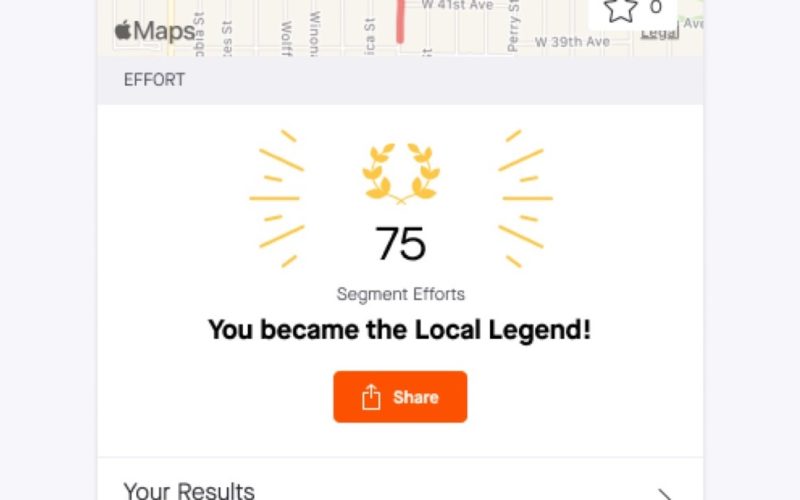 Strava Local Legends: Du sollst einen KOM neben mir haben!