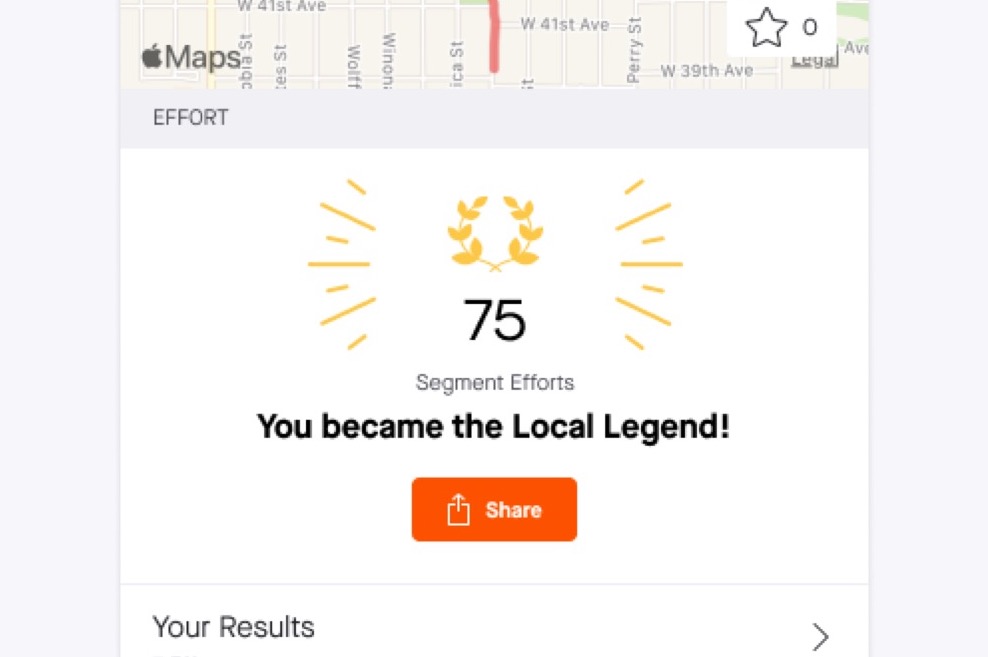 Strava Local Legends: Du sollst einen KOM neben mir haben!