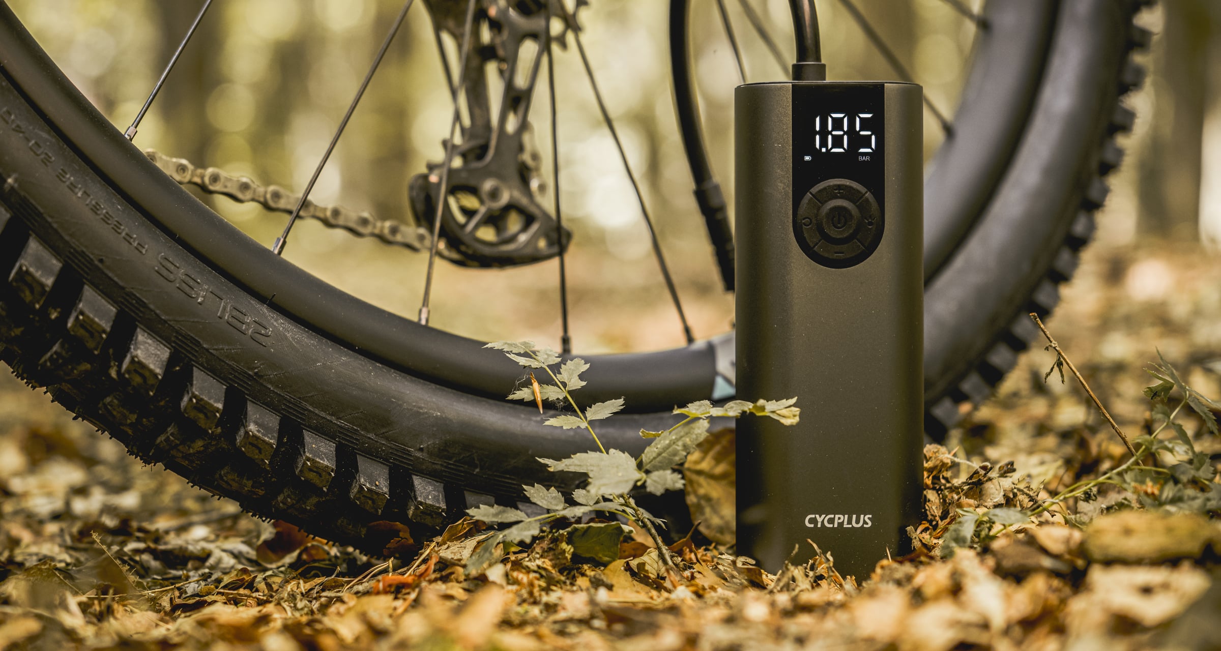 Cycplus A8 elektrische Fahhradluftpumpe fr E-Bikes und Fahrrder