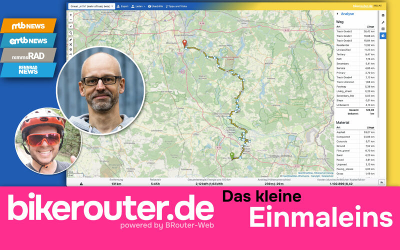 Fahrradrouten Planer bikerouter.de: So planst du perfekte Routen mit dem E-Bike