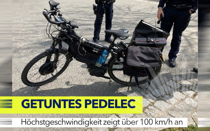 E-Bike frisiert: Polizei stoppt Pedelec mit über 100 km/h