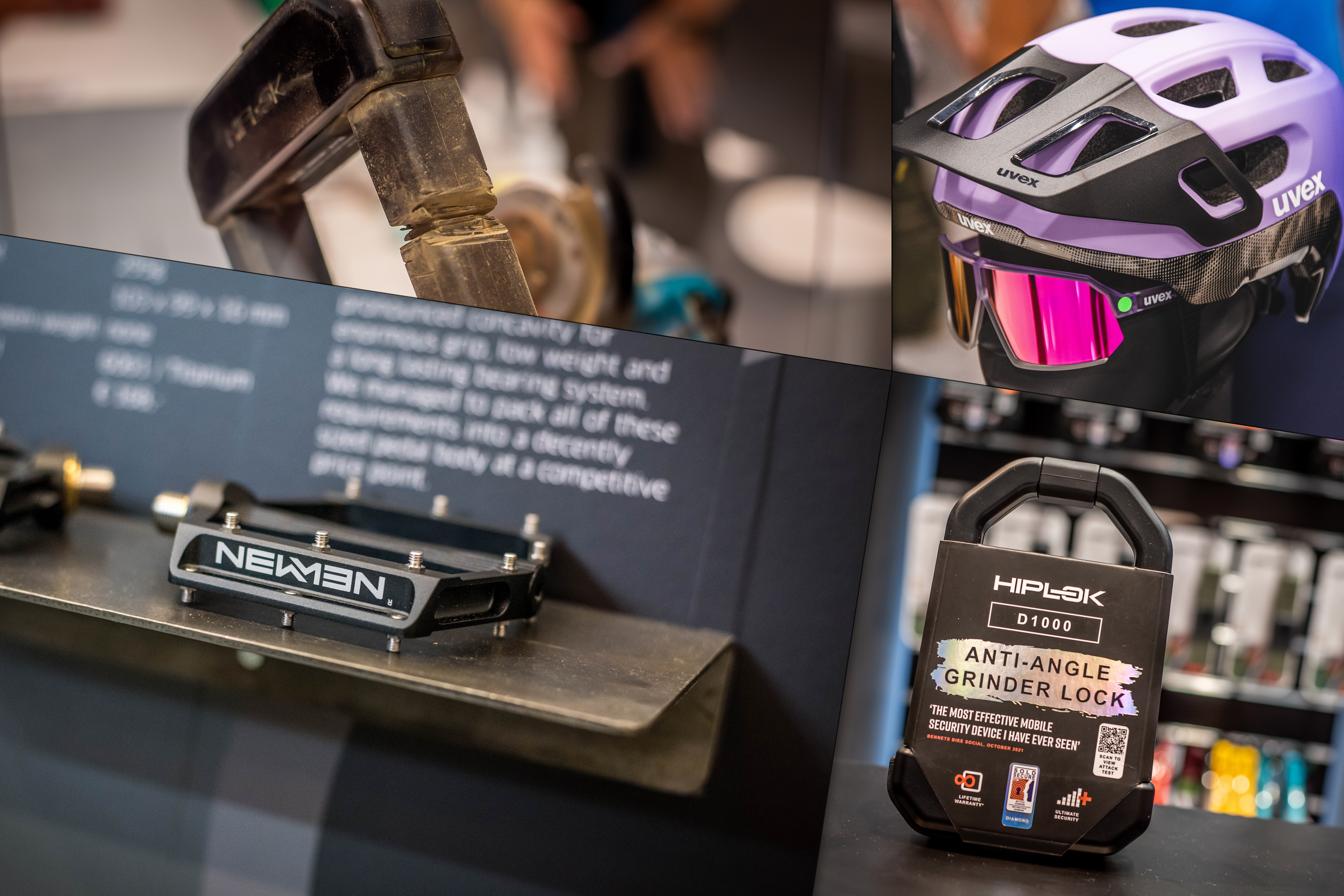 Eurobike 2023: UVEX-Helme, ein unkapputtbares Hiplok-Schloss & neue Newmen Komponenten