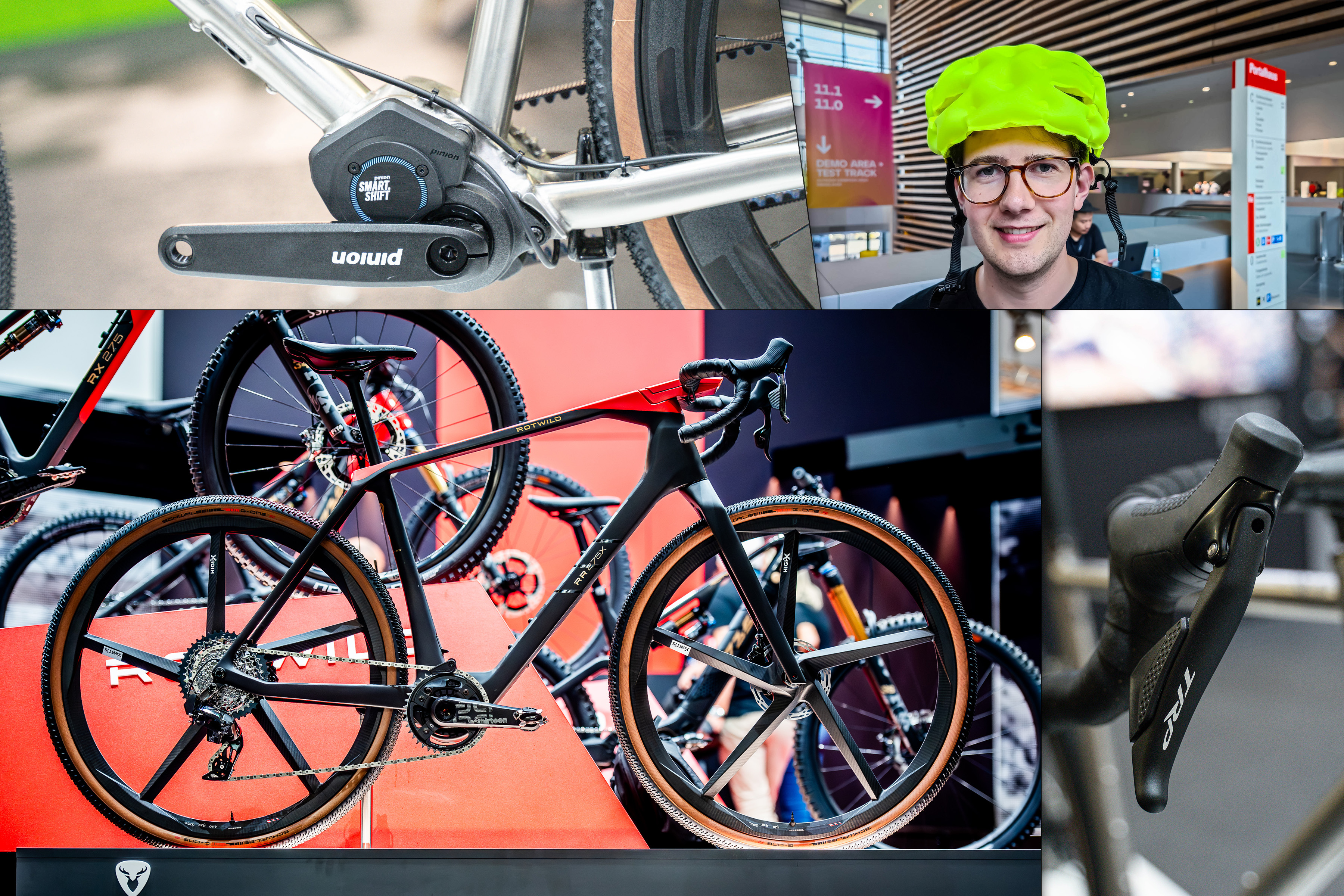 Eurobike 2023: Rotwild E-Gravelbike, Pinion Smart.Shift & ein aufblasbarer Fahrradhelm