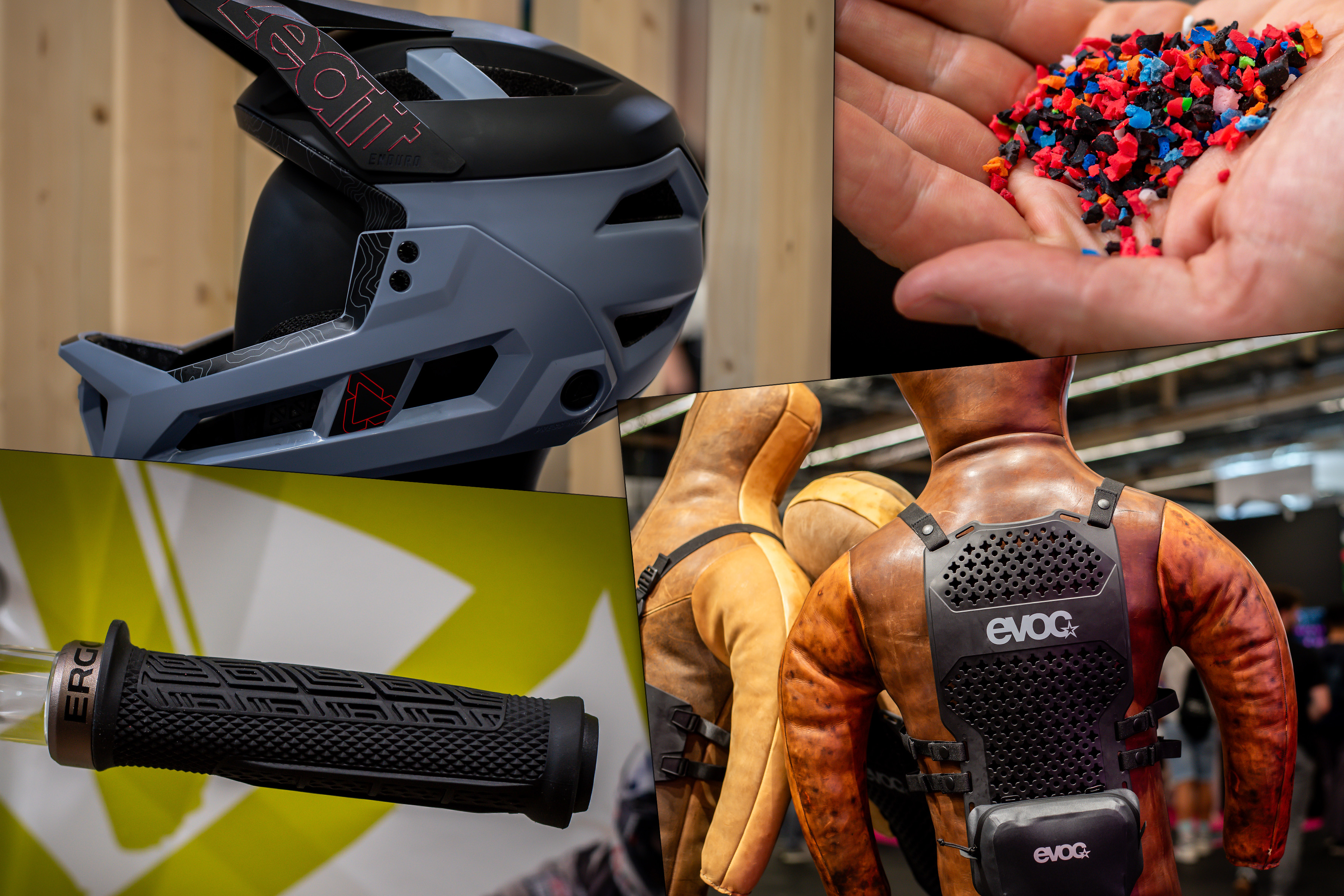 Eurobike 2023: Evoc Torso-Protektor, flexibler Leatt-Helm und neue Ergon Griffe
