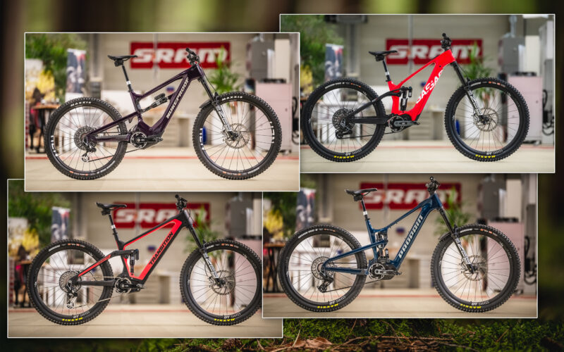 4 Prototypen mit SRAM Eagle Powertrain: Neue E-Bikes von Gasgas, Nukeproof, Propain und Transition