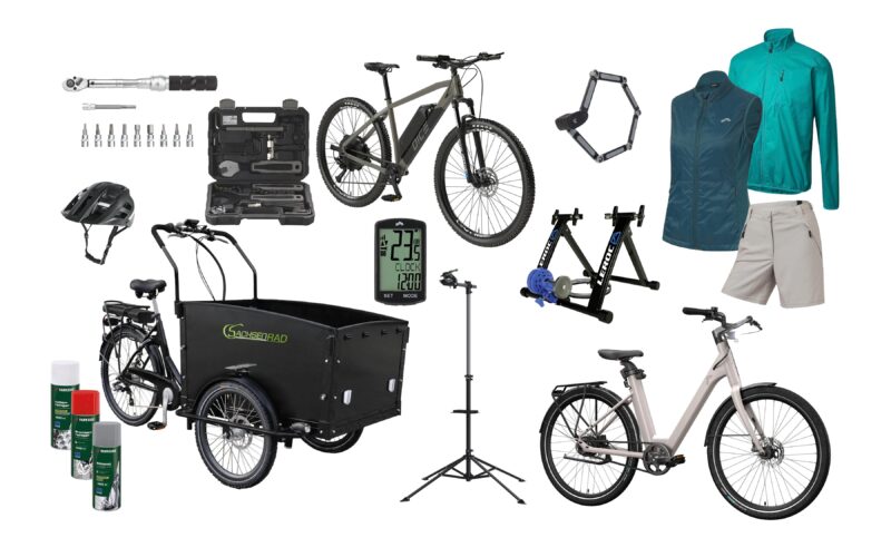 Lidl Fahrrad-Angebote ab Montag, 11. März 2024: E-MTB, Home-Trainer, Werkzeug und Pumpen