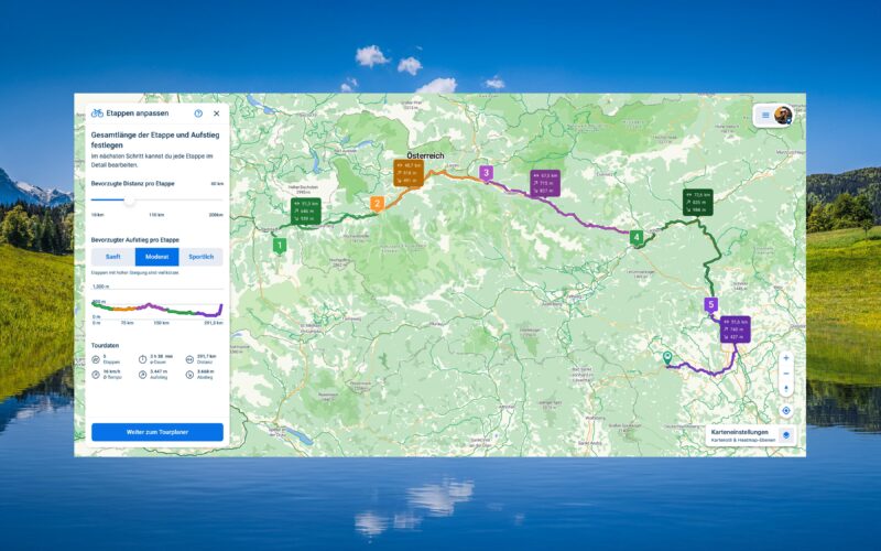 Kostenlos Mehrtagestouren planen: Bikemap stellt neuen Mehrtagesplaner vor