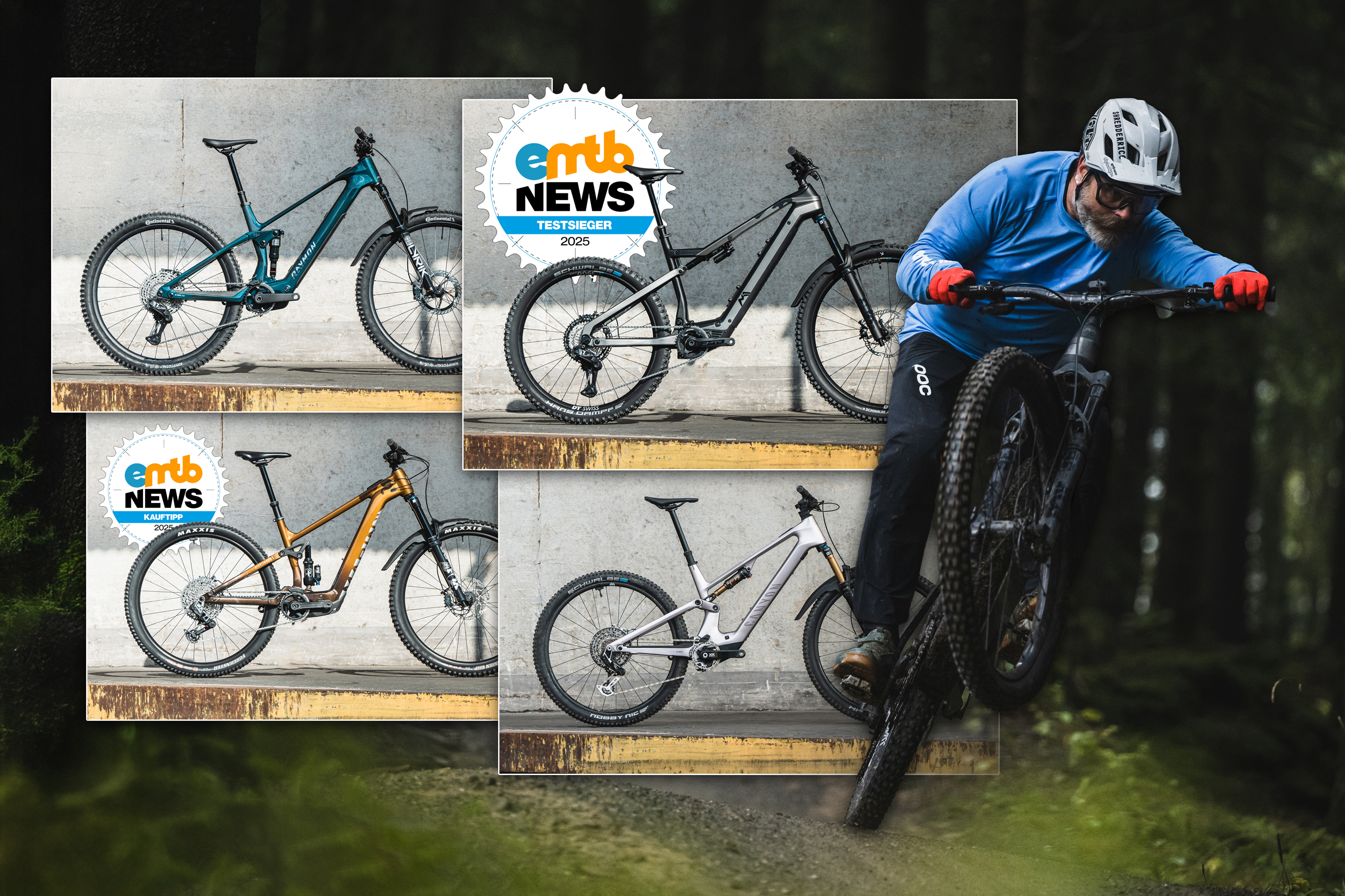 Canyon, M1, Marin und Raymon: Testsieg für M1, Kauftipp für Marin!