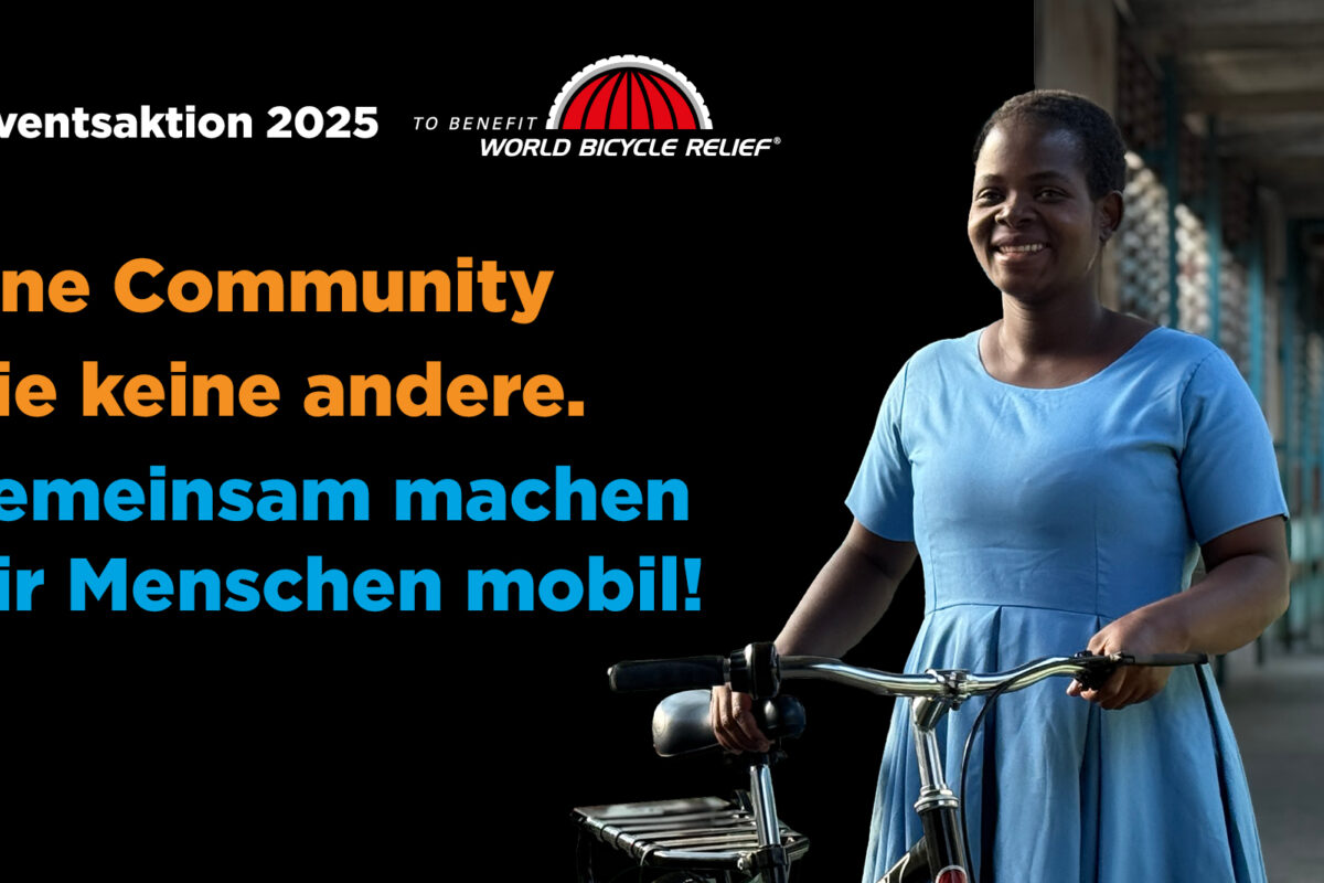 Wir haben 104.000 € für World Bicycle Relief gesammelt: Danke an euch und alle Sponsoren!