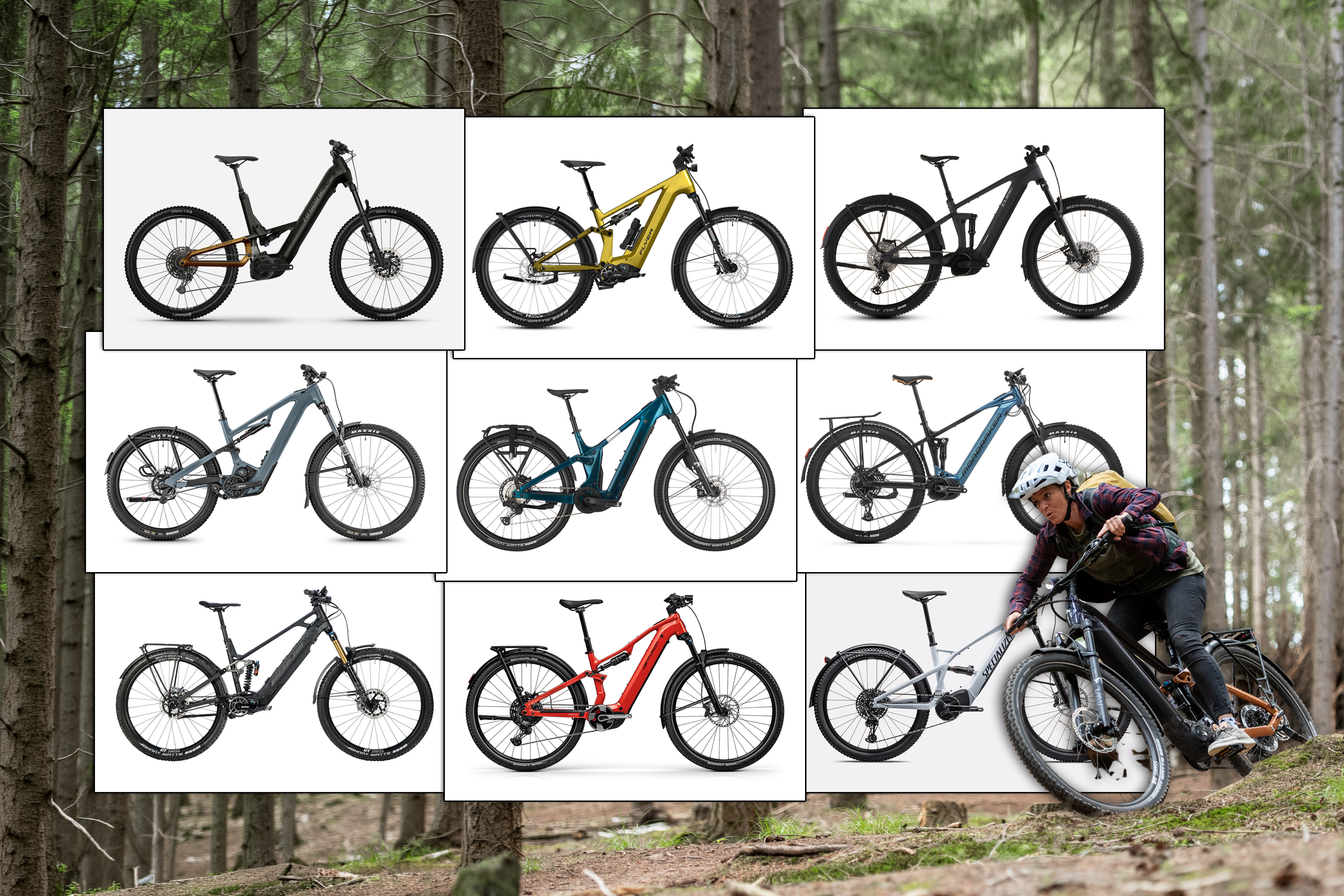 Offroadtaugliche SUV-E-Bikes: 9 Trail-Commuter zum senden!